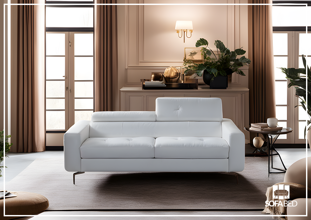 Buy Kathy Ireland Tevere Top Grain Leather Queen Sleeper Sofa Online SOFABED