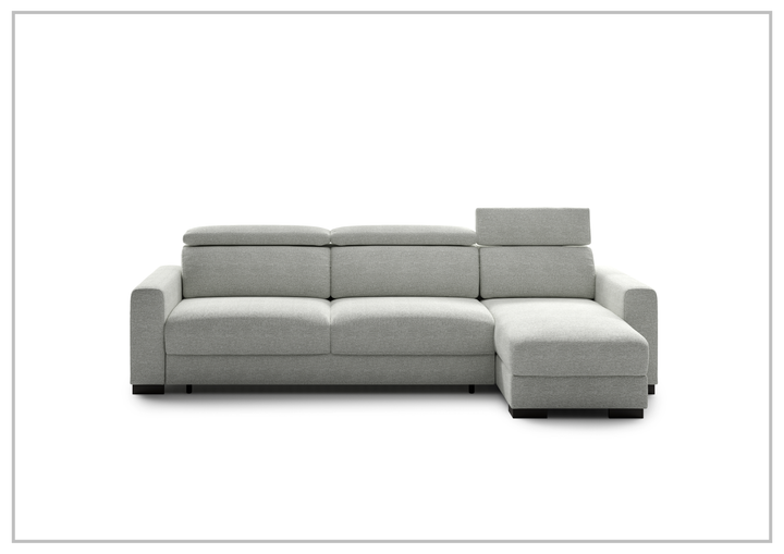 Luonto Elliot Fabric Sectional Sofa Sleeper With Reversible Chaise (King/Queen)-SOFABED