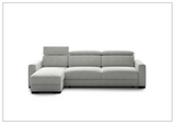 Luonto Elliot Fabric Sectional Sofa Sleeper With Reversible Chaise (King/Queen)-SOFABED