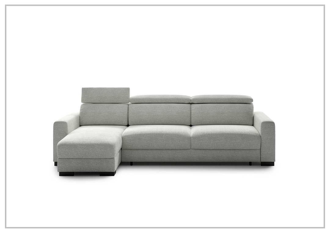 Luonto Elliot Fabric Sectional Sofa Sleeper With Reversible Chaise (King/Queen)-SOFABED