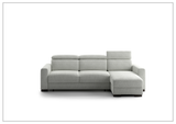 Luonto Elliot Fabric Sectional Sofa Sleeper With Reversible Chaise (King/Queen)-SOFABED