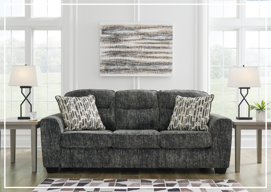 Gio Italia Lucino Fabric Sofa in Gray