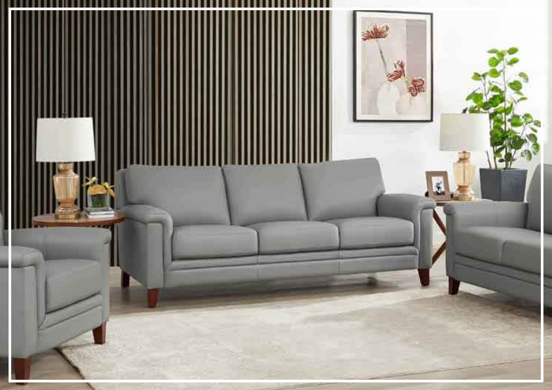 Hydeline Westcott Stationary Top Grain Leather Sofa-SOFABED