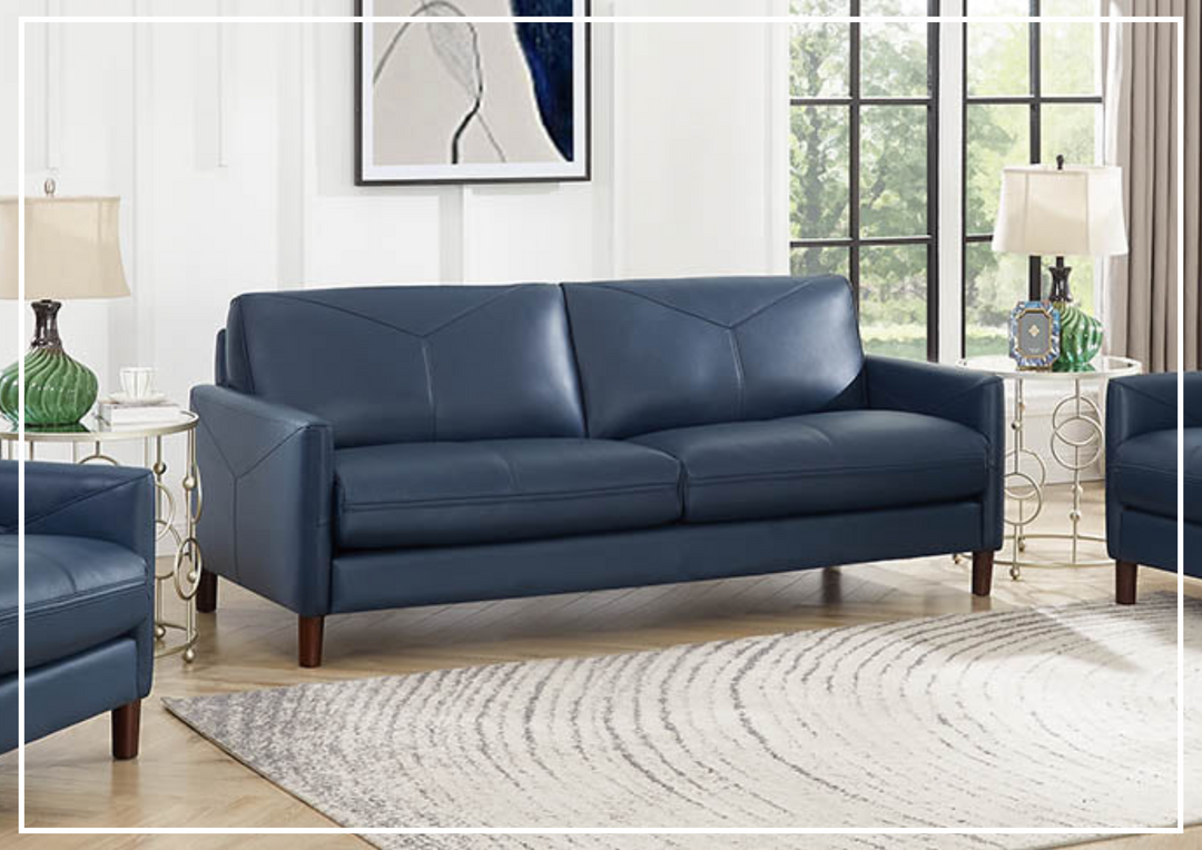 Hydeline Yorkdale Stationary Top Grain Leather Sofa-SOFABED