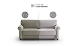 Luonto Casey Fabric Sofa Sleeper in Various Sizes with Walnut Leg Finish