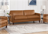 Hydeline Yorkdale Stationary Top Grain Leather Sofa-SOFABED