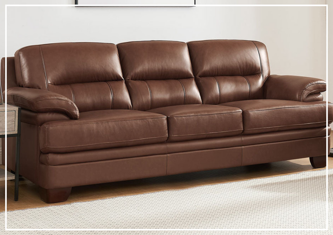 Hydeline Luxor Stationary Premium Leather Sofa-Sofabed