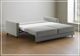 Luonto Hampton Sleeper in King and Queen Size With Walnut or Chrome Leg Finish-SOFABED