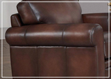 Hydeline Brookfield Top Grain Leather Chair With Rounded Arms-SOFABED