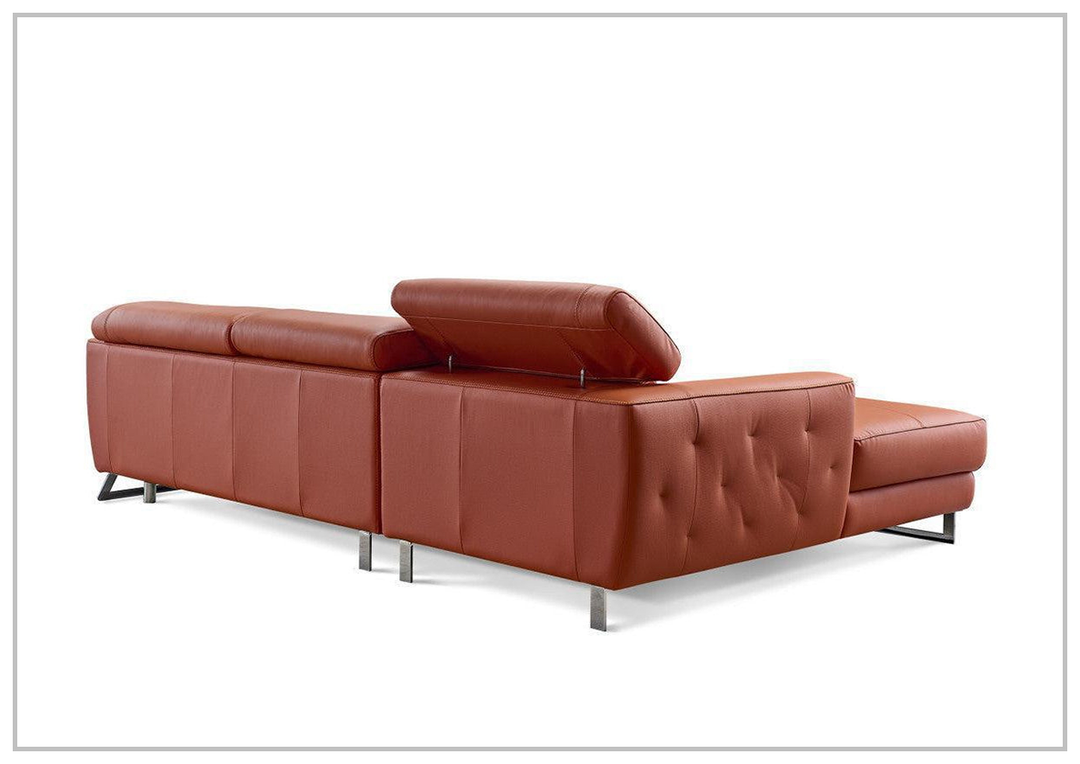 Niva Leather Sectional  orange