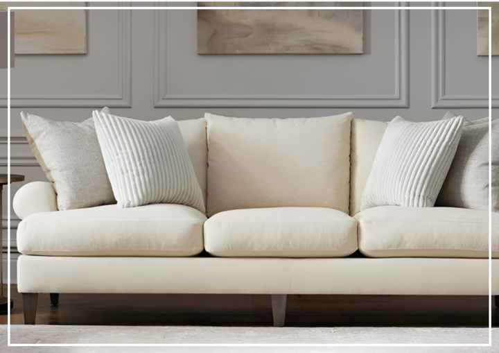 Bernhardt Isabella Fabric Sofa With Plush Feather Down Cushions - Sofabed