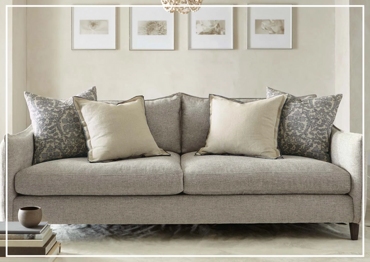 Bernhardt Joli Fabric Sofa with Low European-style seating- Sofabed