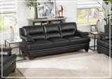 Hydeline Luxor Stationary Premium Leather Sofa-Sofabed