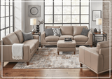 Hydeline Soma Stationary Top Grain Leather Sofa in Brown-SOFABED