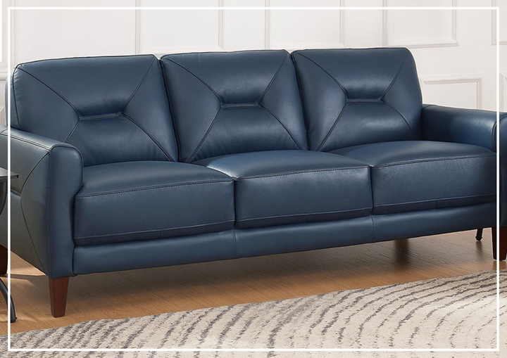 Hydeline Mavis Stationary Top Grain Leather Sofa-SOFABED