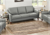 Hydeline Ersa Stationary Top Grain Leather Sofa-Sofabed