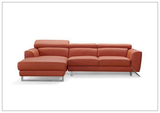 Niva Leather Sectional  orange