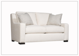 Bernhardt Germain Fabric Loveseat With Spring Down Cushions - sofabed.com