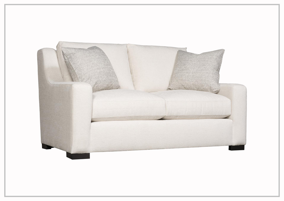 Bernhardt Germain Fabric Loveseat With Spring Down Cushions - sofabed.com