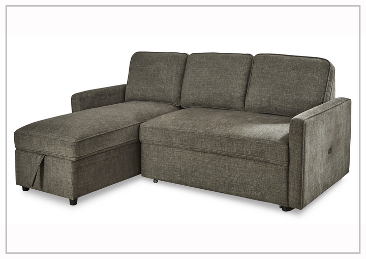 Kyle Fabric L-Shape Sectional with Chaise and Storage-Sofabed