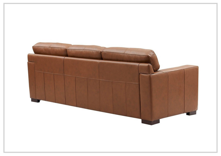 Hydeline Dillon Stationary Top Grain Leather Sofa With Track Arms-SOFABED