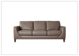 Hydeline Soma Stationary Top Grain Leather Sofa in Brown-SOFABED