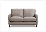 Hydeline Yorkdale Stationary Top Grain Leather Loveseat Sofa-SOFABED