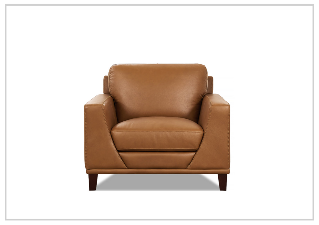 Hydeline Soma Top Grain Leather Chair in Brown-SOFABED