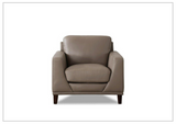 Hydeline Soma Top Grain Leather Chair in Brown-SOFABED