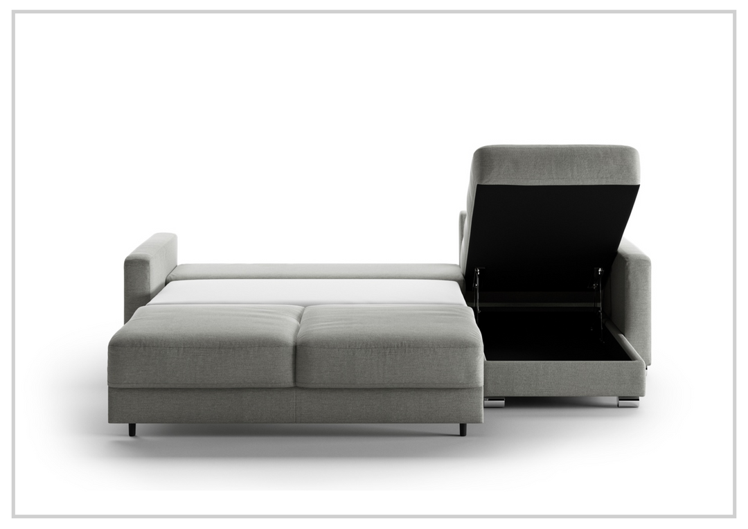 Hampton L-Shaped Queen Sectional Sleeper Sofa Closed