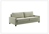 Luonto Nico Fabric King Sleeper Sofa With Nest Mechanism and chrome or wood legs