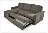 Kyle Fabric L-Shape Sectional with Chaise and Storage-Sofabed