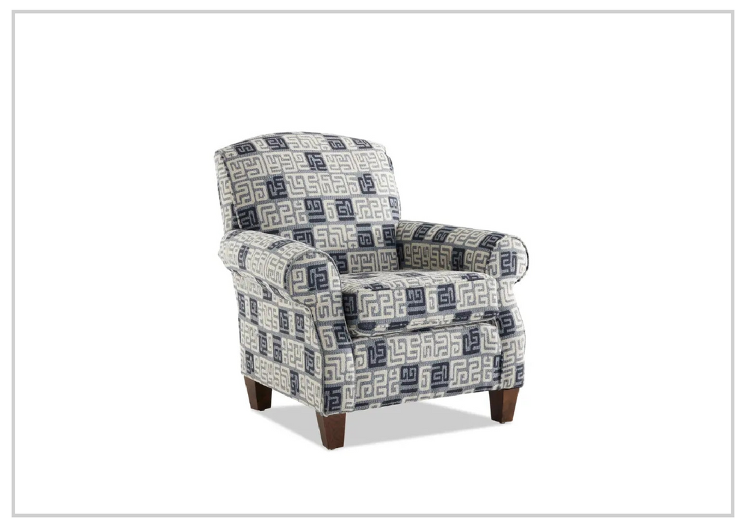 Klaussner Marie Accent Chair With Rolled Arms