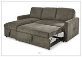 Kyle Fabric L-Shape Sectional with Chaise and Storage-Sofabed