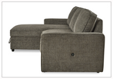 Kyle Fabric L-Shape Sectional with Chaise and Storage-Sofabed