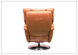 Klaussner Alessandro Double Power Genuine Leather Swivel Chair