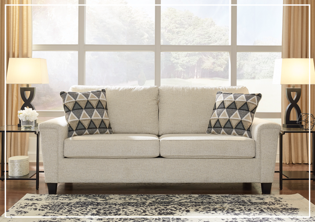 Gio Italia Abigail Queen Fabric Sofa Sleeper in Beige or Dark Grey