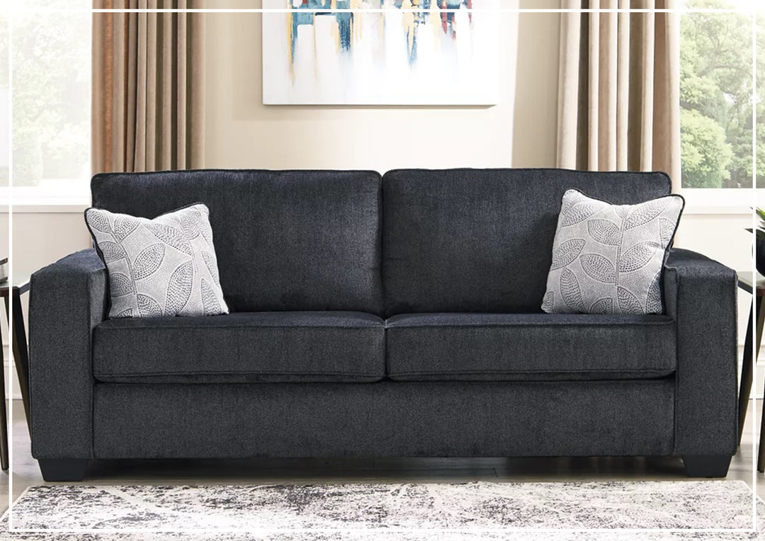 Aster Queen Size Fabric Sofa Sleeper In Light and Dark Color Options