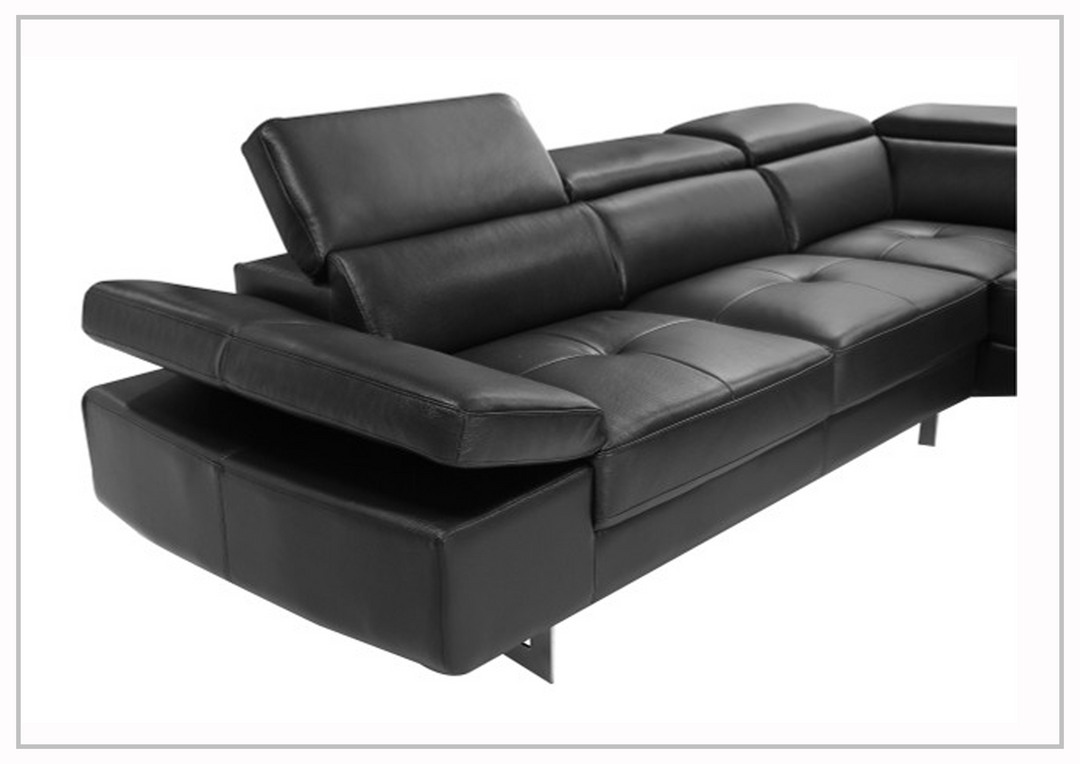 Gio Italia Cavour Mansion L-shaped Italian Leather Sectional Sofa