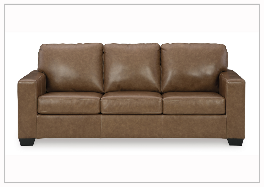 Bella 3-Seater Queen Leather Sofa Sleeper-Sofabed