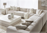 Bernhardt Bliss Fabric Sectional Sofa in Cream