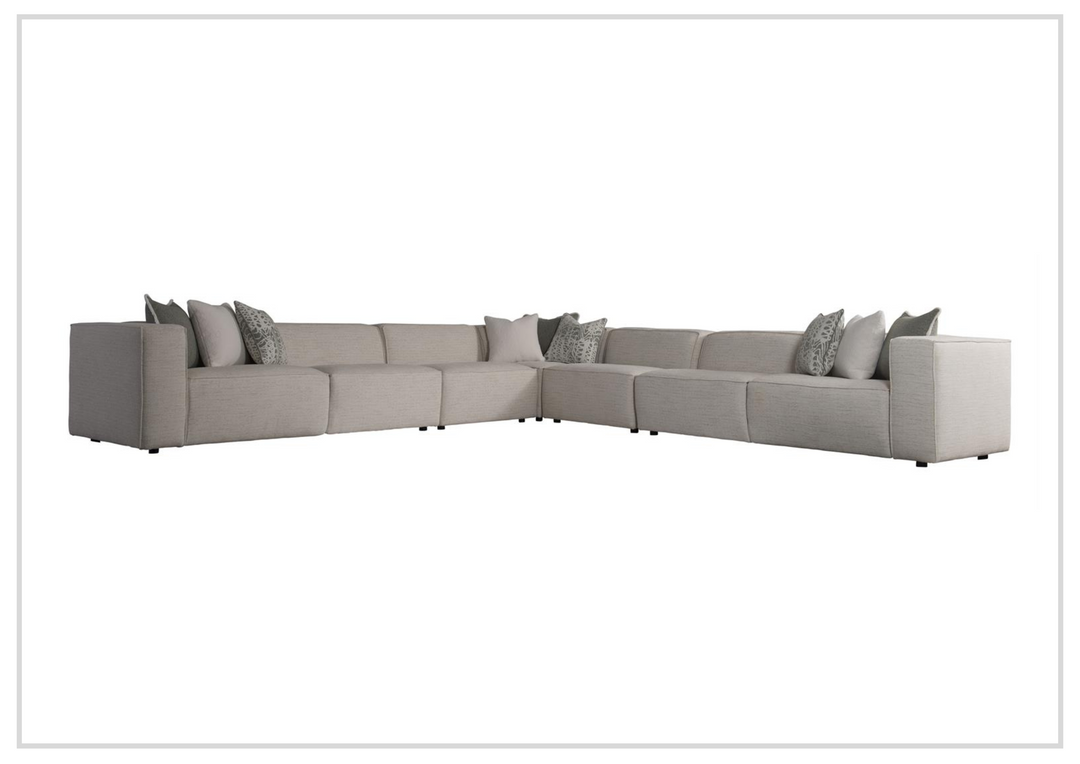 Bernhardt Bliss Fabric Sectional Sofa in Cream