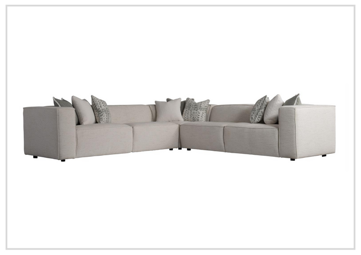 Bernhardt Bliss Fabric Sectional Sofa in Cream