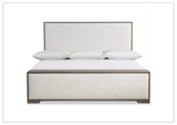 Bernhardt Casa Paros Upholstered Panel Bed in Playa Brown