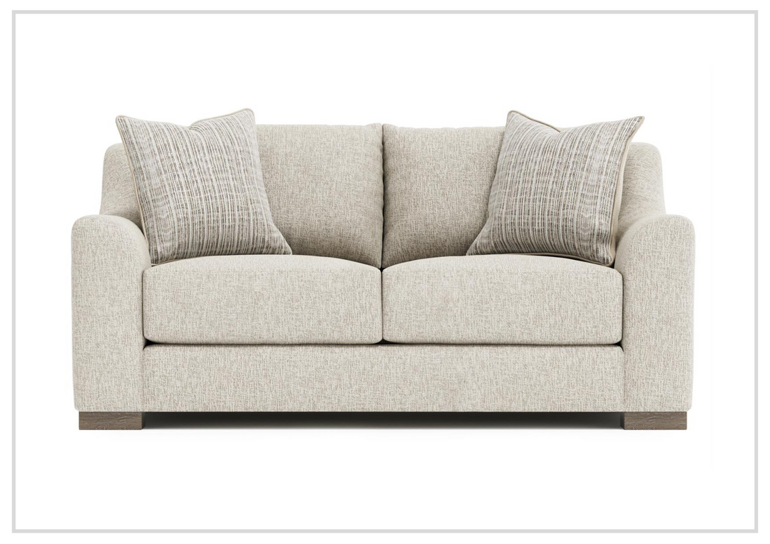 Bernhardt Gabi Fabric Loveseat with Feather Down Cushions