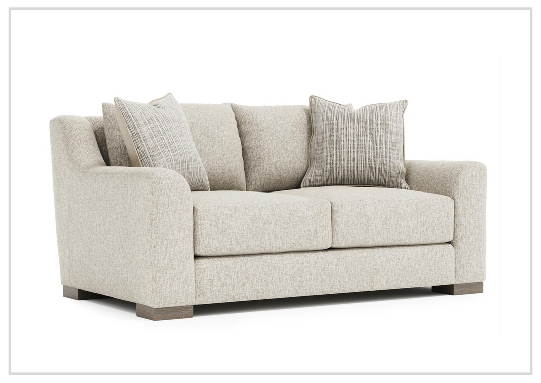 Bernhardt Gabi Fabric Loveseat with Feather Down Cushions