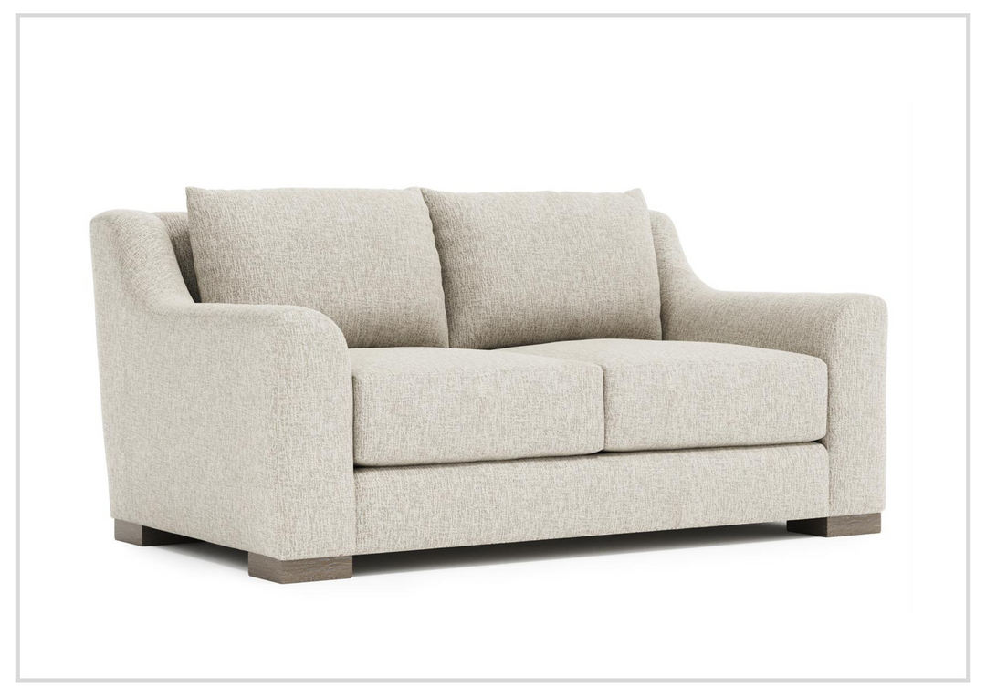 Bernhardt Gabi Fabric Loveseat with Feather Down Cushions