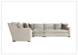 Bernhardt Ventura Fabric Sectional in Beige