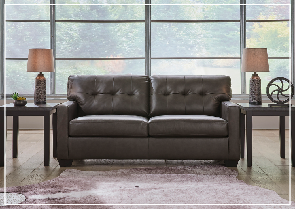 Bézier Leather Full Size Sleeper Sofa-Sofabed