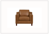 Hydeline Bella Leather Chair with Track Arms-Sofabed